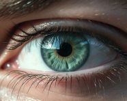 Mesmerizing blue eyes, men eyes close up image