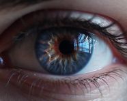 Close-up of blue eye, men eyes close up image