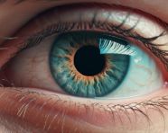 A close up of a man's eye with blue eyes, men eyes close up image