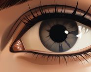 Ethereal brown eyes and brows, beautiful women eyes images