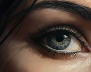 Woman's long eyelashes close up, beautiful women eyes images