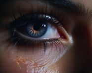 Close up of woman looking into her eyes, beautiful women eyes images