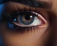 Young woman looking into her eyes, beautiful women eyes images