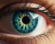 An image of an eye showing the eyelash extensions, beautiful women eyes images