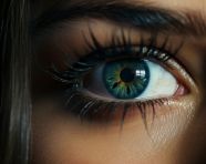 Close-up of woman's eye and eyelashes, beautiful women eyes images