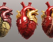 An image showing the human heart in different stages, human heart image