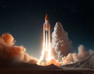 Space shuttle launch in background of moon, chandrayaan images hd