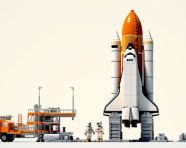 The space shuttle being ready to be launched, chandrayaan images hd