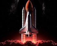 Full moon over space shuttle, chandrayaan images hd