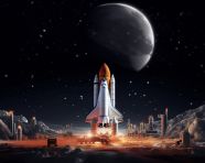 Space shuttle spacecraft launch on the ground, chandrayaan images hd