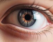 A contact lens, medical images stock