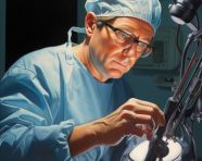Robotic surgery a safer and more efficient option, medical images stock