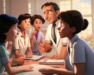 Hospital leaders devise innovative strategies, medical images stock