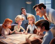 Frontline staff brainstorm ways to save lives, medical images stock