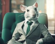 Rat in the workplace, concept style art