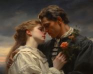 Passionate embrace a neo romanticism painting