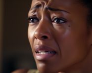 Close up of a smiling face, mental health