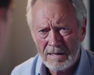 Close up of a face with different emotions, mental health