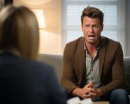 He therapists office is bright and airy, mental health