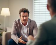 Peaceful and serene therapy space, mental health