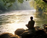 Serenity by the riverbank, mental health