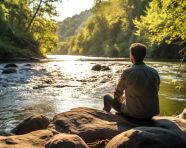 Refreshing break in the wilderness, mental health