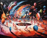 A futurism art painting