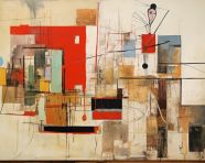 A dada movement art painting