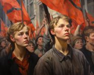 A socialist realism art painting