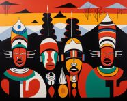 A ndebele art painting