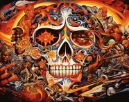 A chicano art painting