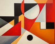 A constructivism art painting