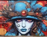 Anime one piece graffiti tadokoro, 3d graffiti art