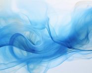 Abstract blue ice watercolor background, alcohol ink art