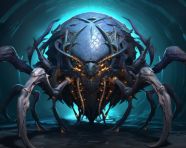 Fantasy character in a spherical outfit, carving styles art