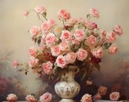 Vintage roses for sale image, decoupage style art