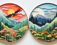 Paper art art cut paper sculpture by lauren borland, decoupage style art