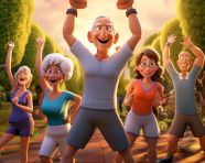 Park aerobics class is a great way to get fit, fitness