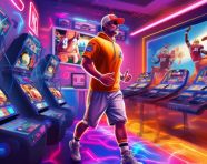 Man focused on his workout on treadmill