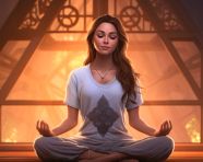 Yogi in deep meditation