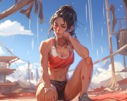 Warming up for a marathon