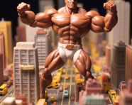 Strongman flexes his guns