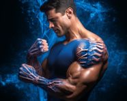 Elderly woman with arm pain