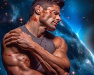 Strained muscle in arm