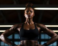 Fit woman in workout clothes