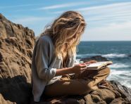 Ocean views inspire writer