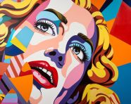 Woman pop art illustration
