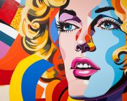 Iconic pop art illustration