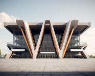 Modern office building, modern architecture