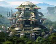 A photo of beautiful arcology building, arcology architectural